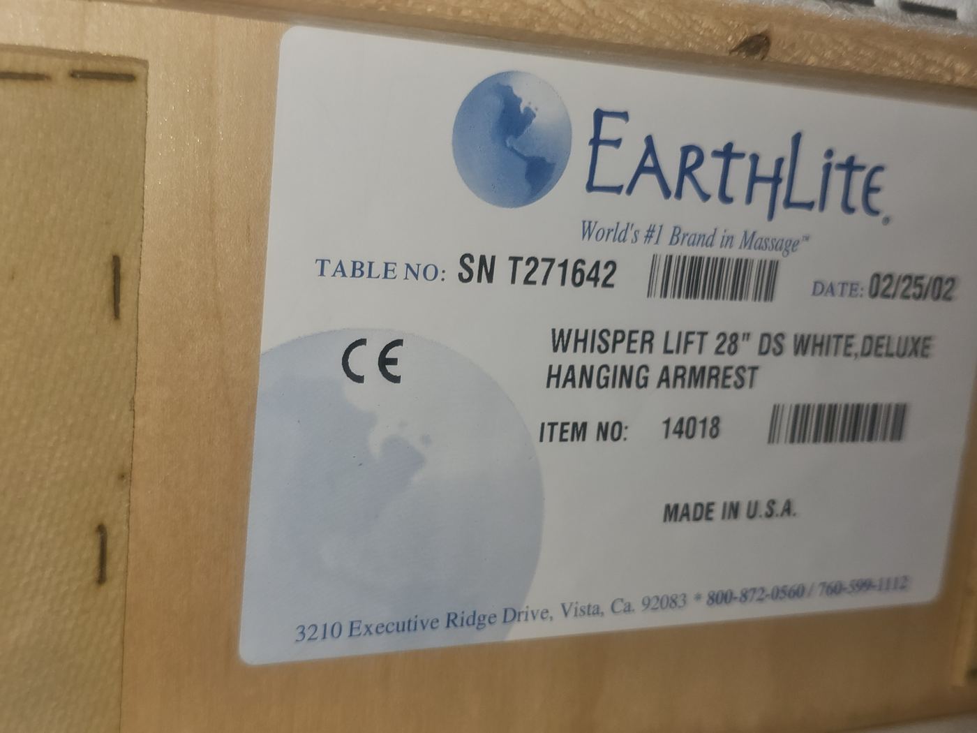 Earthlite ID label
