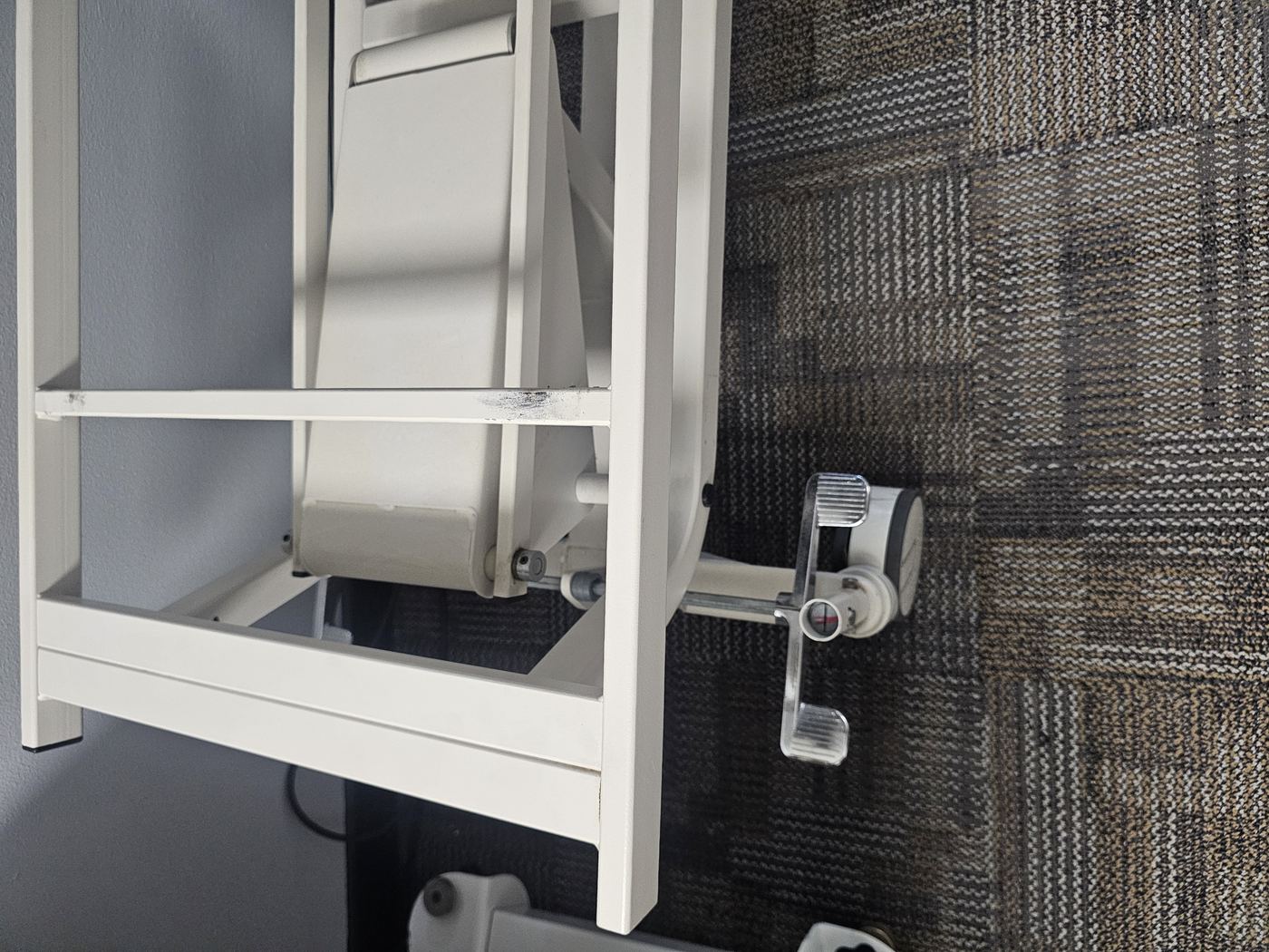 Grey physical therapy table base